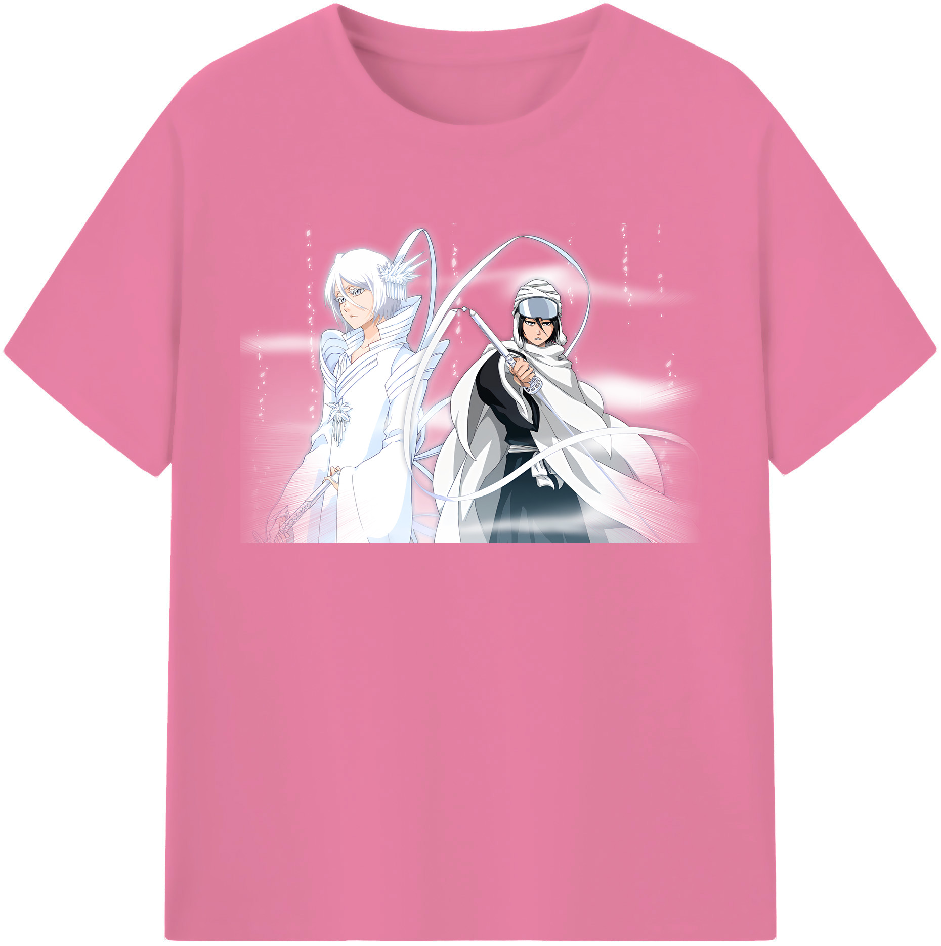 （画像用） ブリーチ 朽木ルキア BLEACH Kuchiki Rukia 綿100％半袖Tシャツ（フロントプリント）
